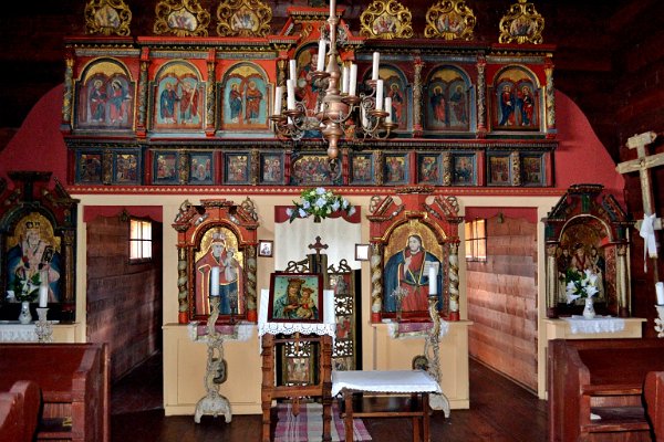 Interiér řeckokatolického kostela - Vihorlatské muzeum v Humenném